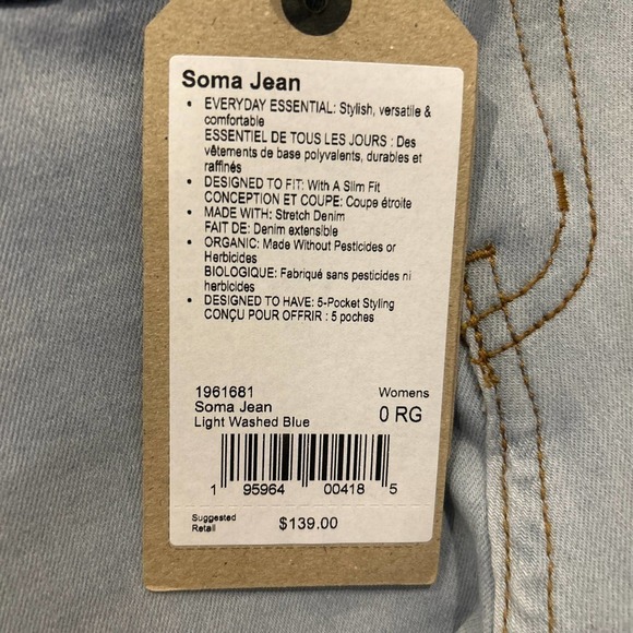 Prana Womens Soma Jean Size 0 - Picture 7 of 7